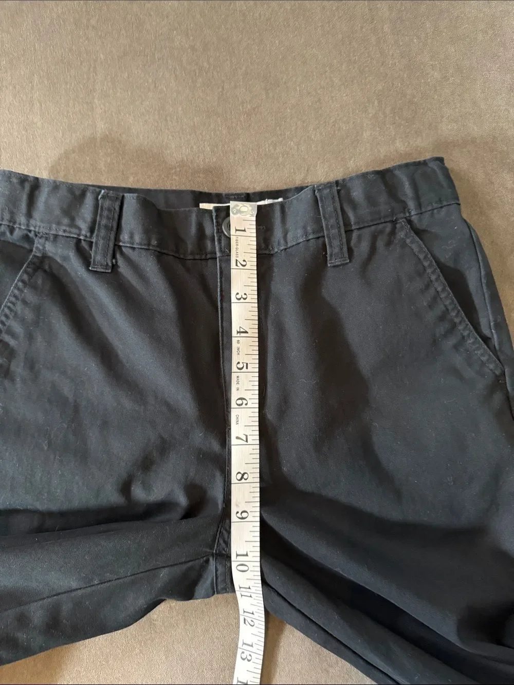 Old Navy Youth Black Straight Leg Pants 100% Cotton Size 14 Regular